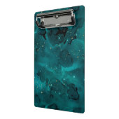Teal Galaxy Series Design 2 Mini Klemmbrett (Gewinkelt2)