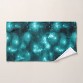Teal Galaxy Series Design 3 Badhandtuch Set (Handtuch)