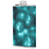 Teal Galaxy Series Design 3 Flachmann (Links)
