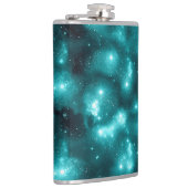 Teal Galaxy Series Design 3 Flachmann (Rechts)