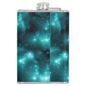 Teal Galaxy Series Design 3 Flachmann (Rückseite)