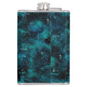 Teal Galaxy Series Design 4 Flachmann (Rückseite)