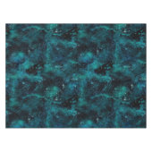 Teal Galaxy Series Design 4 Tischdecke (Vorderseite (Horizontal))