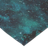 Teal Galaxy Series Design 4 Tischdecke (Schrägansicht)