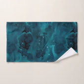 Teal Galaxy Series Design 5 Badhandtuch Set (Handtuch)
