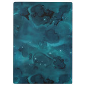 Teal Galaxy Series Design 5 Klemmbrett (Rückseite)