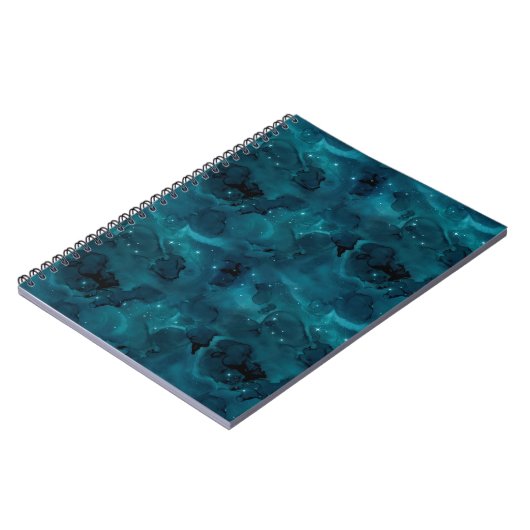 Teal Galaxy Series Design 5 Notizblock (Linke Seite)