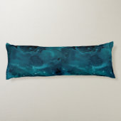 Teal Galaxy Series Design 5 Seitenschläferkissen (Rückseite)