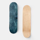 Teal Galaxy Series Design 5 Skateboard (Vorderseite)