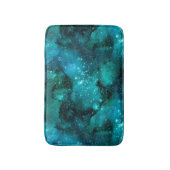 Teal Galaxy Series Design 6 Badematte (Vorderseite Vertikal)
