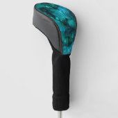 Teal Galaxy Series Design 6 Golf Headcover (angewinkelt)