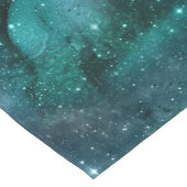 Teal Galaxy Series Design 6 Großer Tischläufer (Ecke)