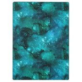 Teal Galaxy Series Design 6 Klemmbrett (Rückseite)