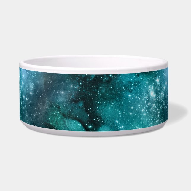 Teal Galaxy Series Design 6 Napf (Vorderseite)