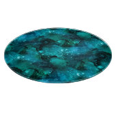 Teal Galaxy Series Design 6 Schneidebrett (Ecke)