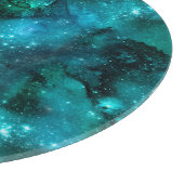 Teal Galaxy Series Design 6 Schneidebrett (Ecke)
