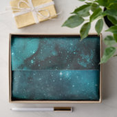 Teal Galaxy Series Design 6 Seidenpapier (Geschenk)