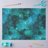 Teal Galaxy Series Design 6 Seidenpapier (Basteln)