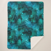 Teal Galaxy Series Design 6 Sherpadecke (Vorderseite)