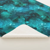 Teal Galaxy Series Design 6 Sherpadecke (3/4)