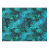 Teal Galaxy Series Design 6 Tischdecke (Vorderseite (Horizontal))