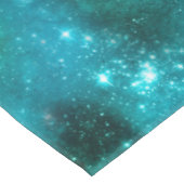 Teal Galaxy Series Design 6 Tischdecke (Schrägansicht)