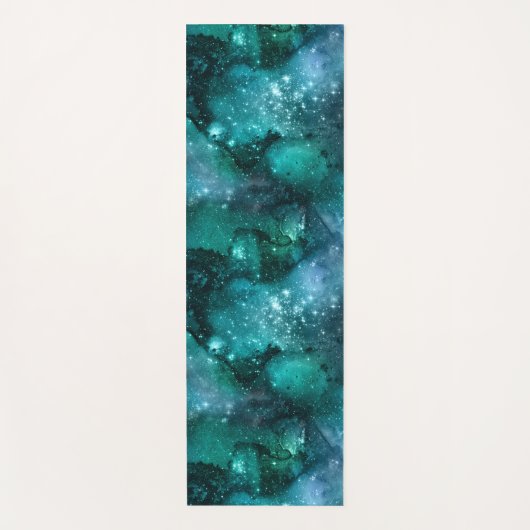 Teal Galaxy Series Design 6 Yogamatte (Vorderseite)