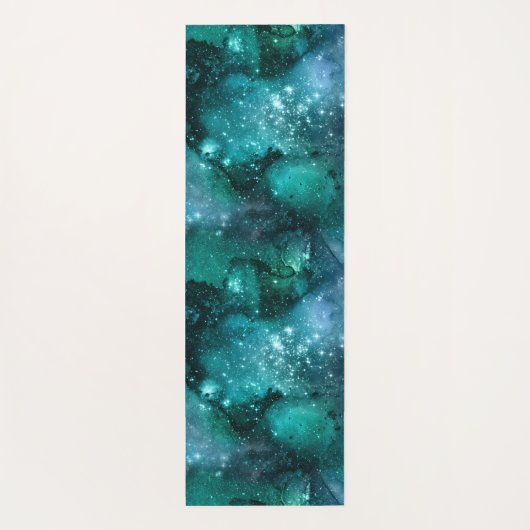 Teal Galaxy Series Design 6 Yogamatte (Rückseite)