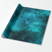 Teal Galaxy Series Design 7 Geschenkpapier (Ungerollt)