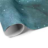 Teal Galaxy Series Design 7 Geschenkpapier (Rolleneckpunkt)