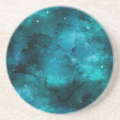 Teal Galaxy Series Design 7 Getränkeuntersetzer (Vorne)