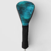 Teal Galaxy Series Design 7 Golf Headcover (Vorderseite)