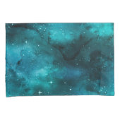Teal Galaxy Series Design 7 Kissenbezug (Vorderseite-Rechts)