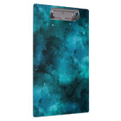 Teal Galaxy Series Design 7 Klemmbrett (Rechts)