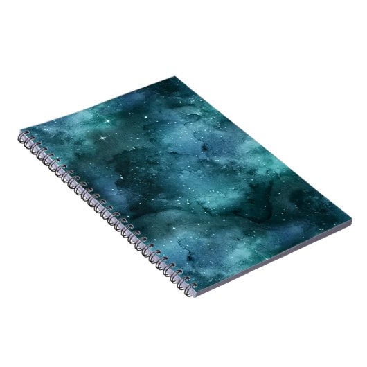 Teal Galaxy Series Design 7 Notizblock (Rechte Seite)