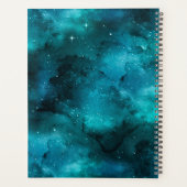 Teal Galaxy Series Design 7 Planer (Rückseite)