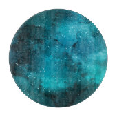 Teal Galaxy Series Design 7 Schneidebrett (Vorderseite)