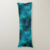 Teal Galaxy Series Design 7 Seitenschläferkissen (Vorderseite Vertikal)