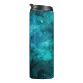 Teal Galaxy Series Design 7 Thermosbecher (Nach rechts gedreht)
