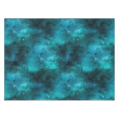 Teal Galaxy Series Design 7 Tischdecke (Vorderseite (Horizontal))