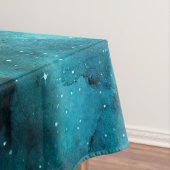 Teal Galaxy Series Design 7 Tischdecke (Beispiel)
