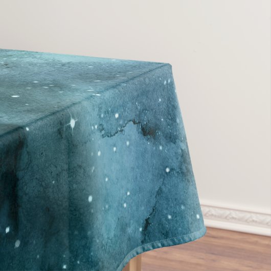 Teal Galaxy Series Design 7 Tischdecke (Beispiel)