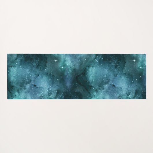 Teal Galaxy Series Design 7 Yogamatte (Rückseite (Horizontal))