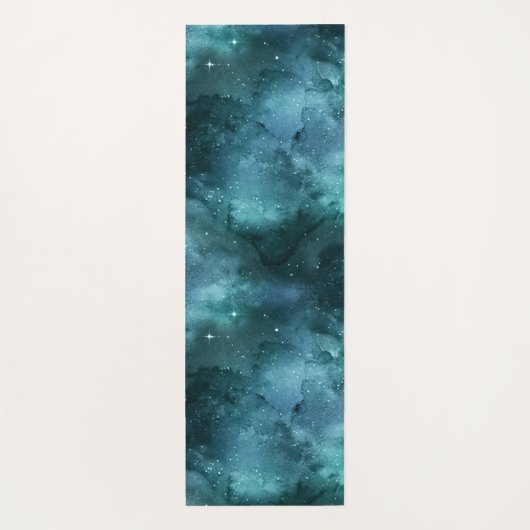 Teal Galaxy Series Design 7 Yogamatte (Rückseite)