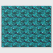 Teal Galaxy Series Design 8 Geschenkpapier (Flach)