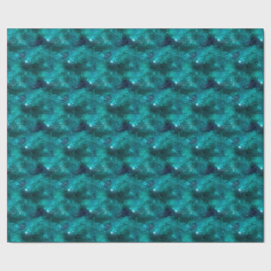 Teal Galaxy Series Design 8 Geschenkpapier