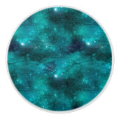Teal Galaxy Series Design 8 Keramikknauf (Vorderseite)
