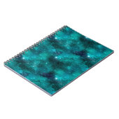 Teal Galaxy Series Design 8 Notizblock (Linke Seite)