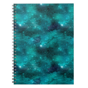 Teal Galaxy Series Design 8 Notizblock