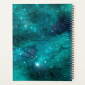 Teal Galaxy Series Design 8 Planer (Rückseite)